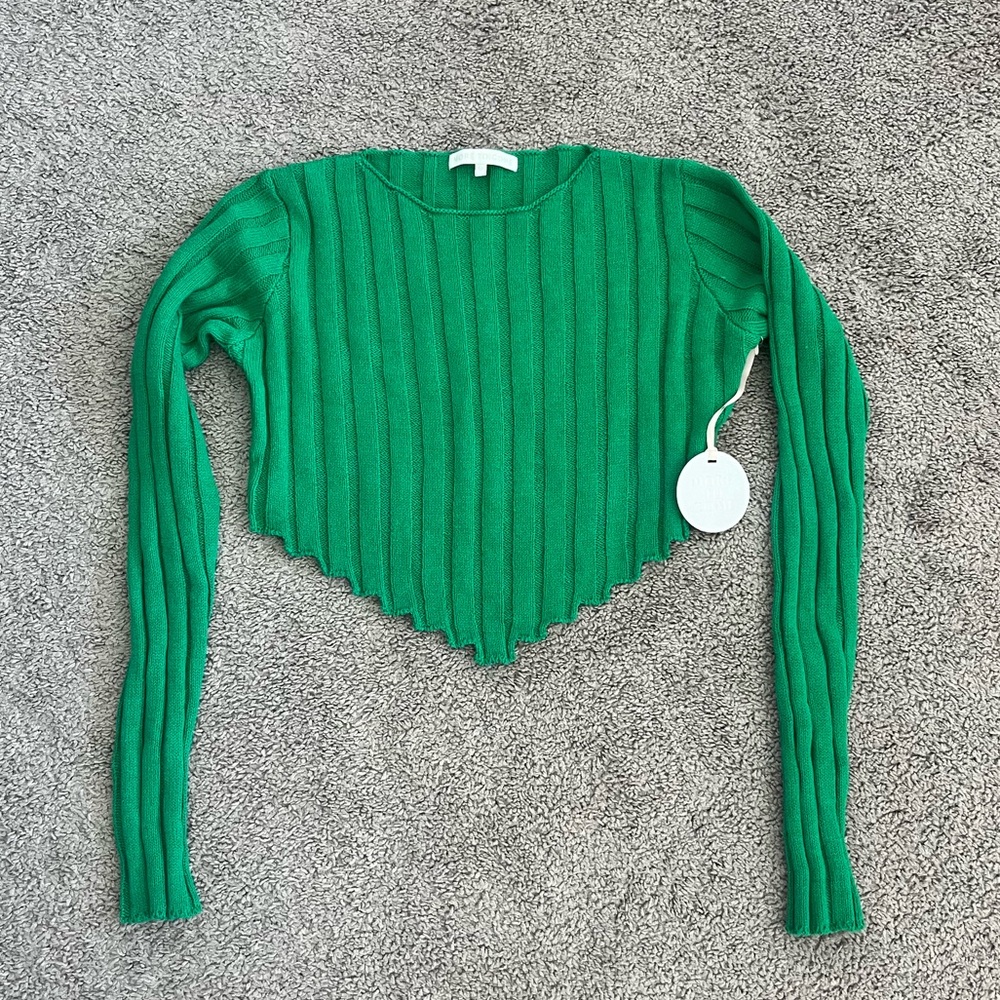 NWT MORE TO COME Daya Crop Sweater Top